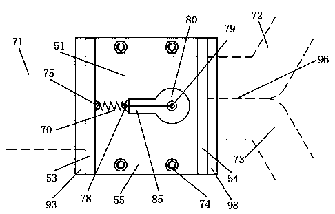 Assembling method of one-way flow channel switching valve