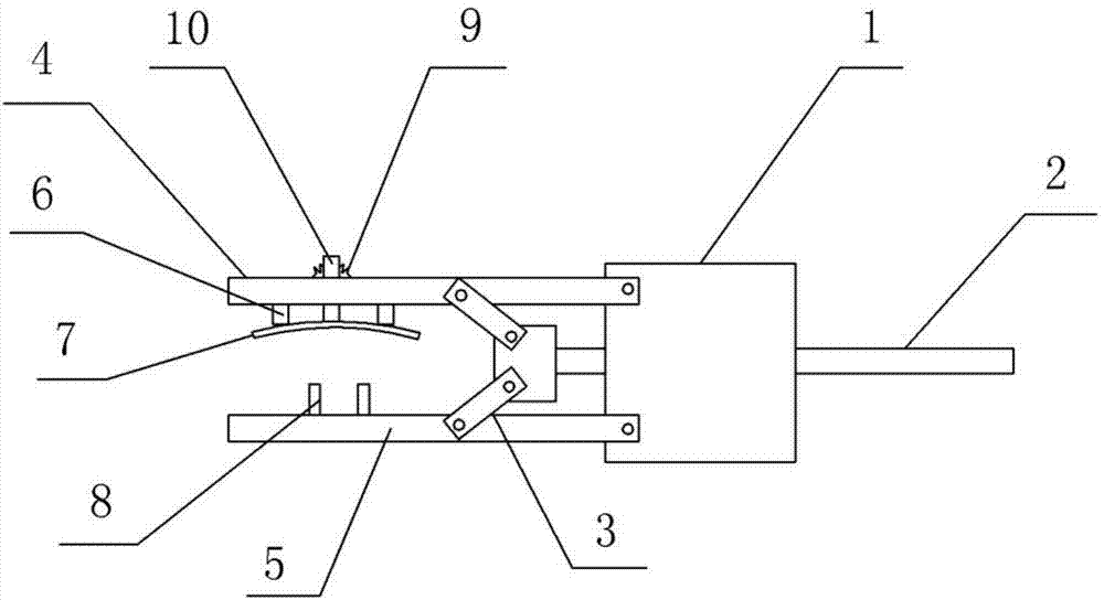 Clamping device used for clamping circular arc-shaped workpiece