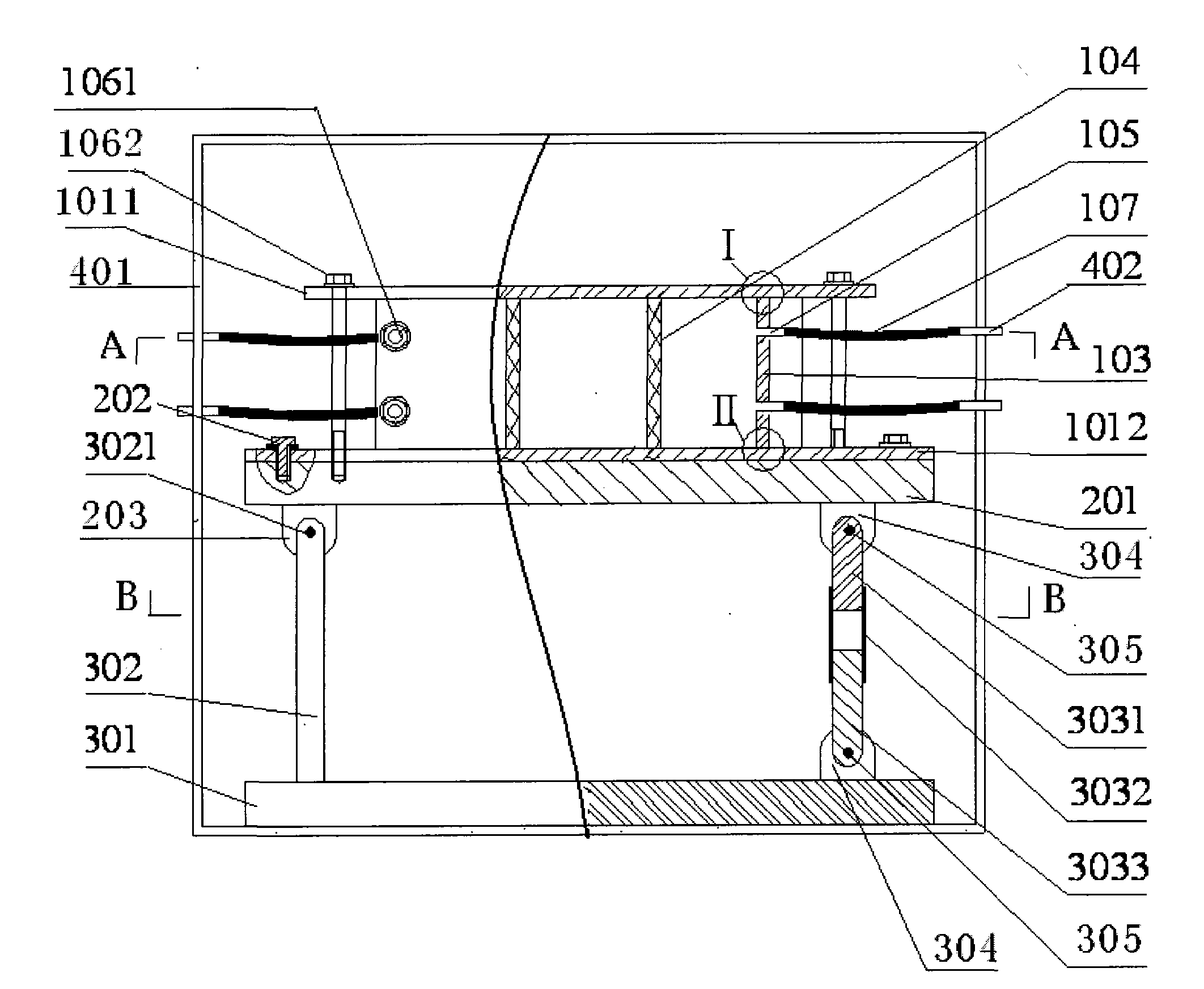 Scouring model experimental device of underground silt and method