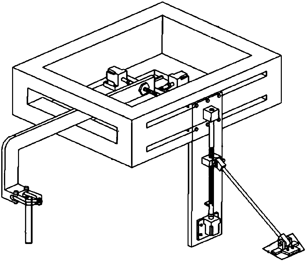 Automatically-controlled gear-shifting device based on synchronous belts, guide rails and sliding blocks