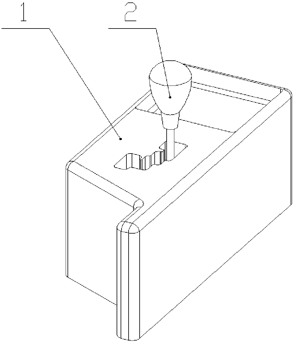 Automatically-controlled gear-shifting device based on synchronous belts, guide rails and sliding blocks