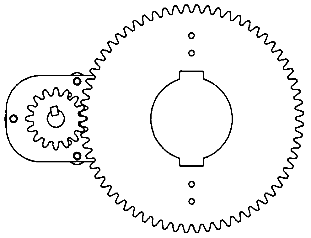 Device and method for measuring rotation angle of transmission shaft of high-voltage disconnector based on gear transmission