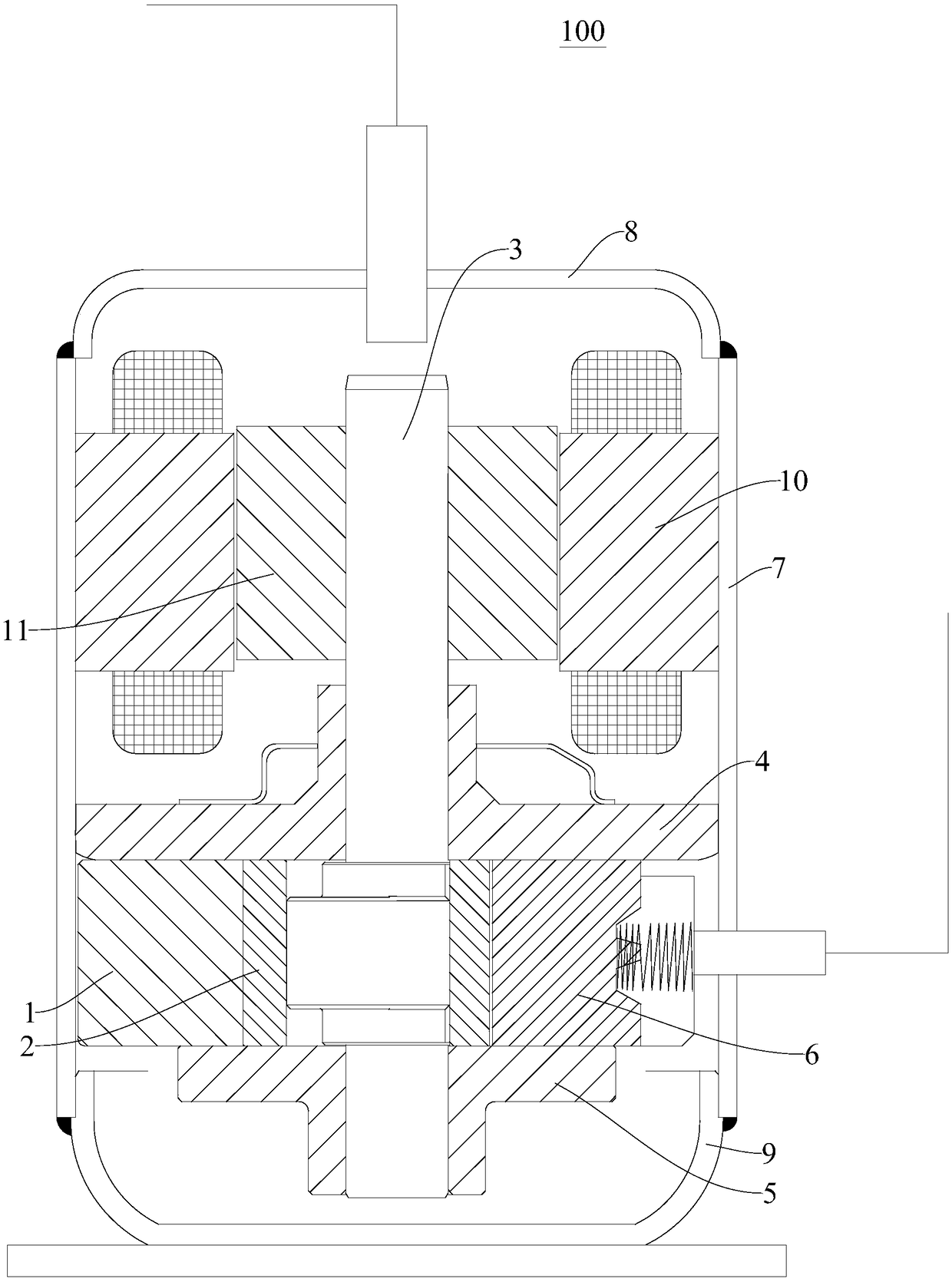 Compressor discharge components and compressors