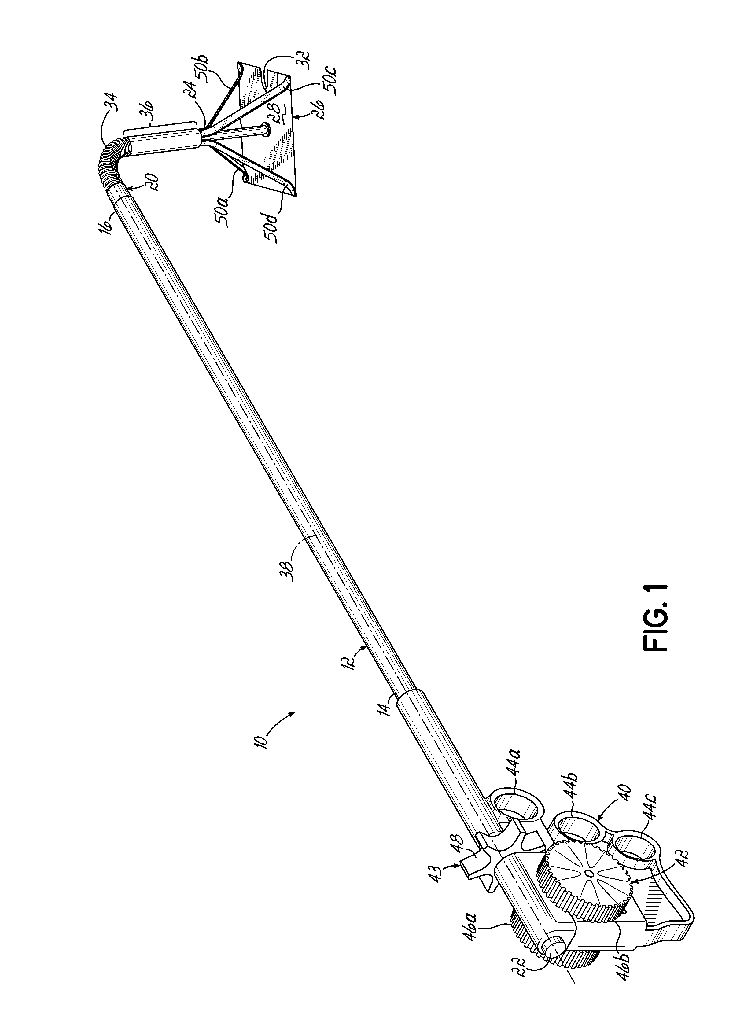 Instrument and method for delivery, deployment, and tamponade of hemostats and methods of assembling an instrument therefor