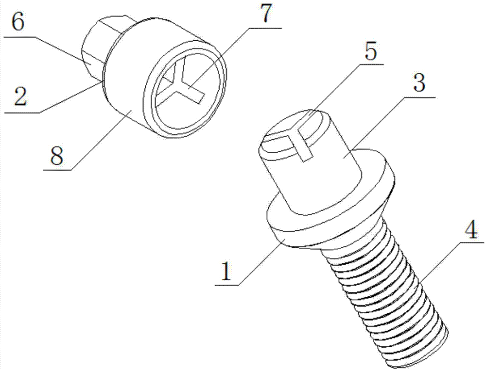 Antitheft device for automobile tire and installing and disassembling method thereof