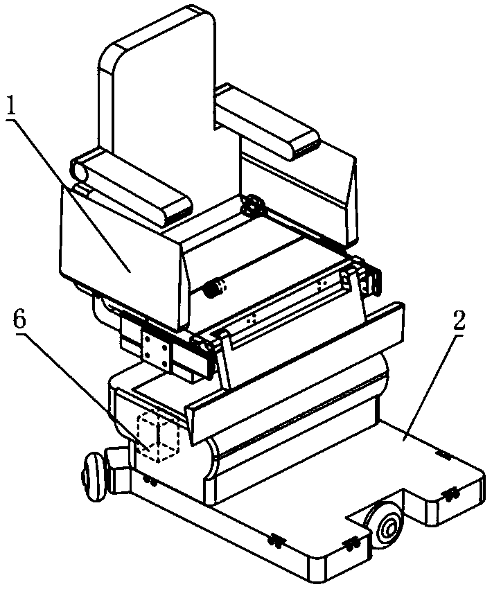 Side-on type seat robot and intelligent seat robot