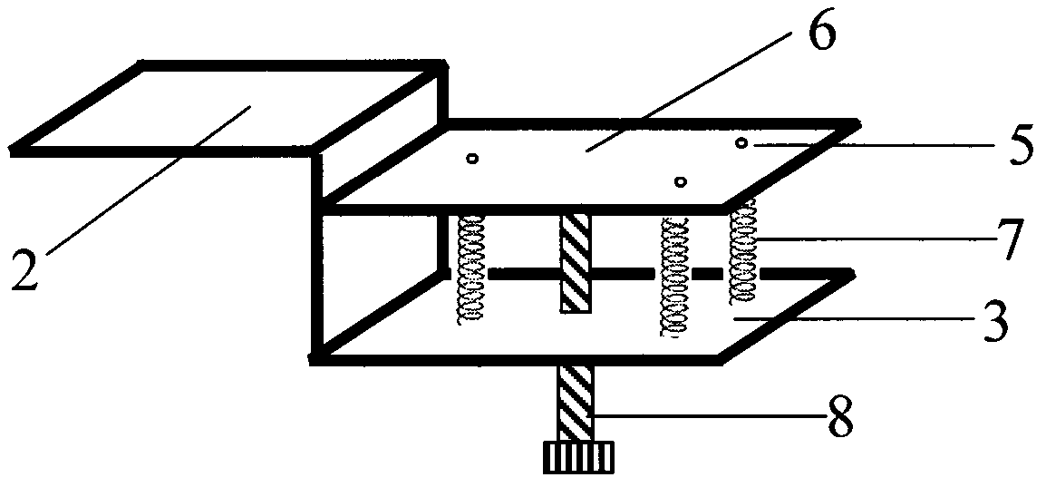 Thin film test sample platform of X-ray diffraction instrument