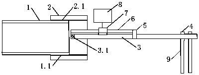 Oil casing pipe depth measuring device