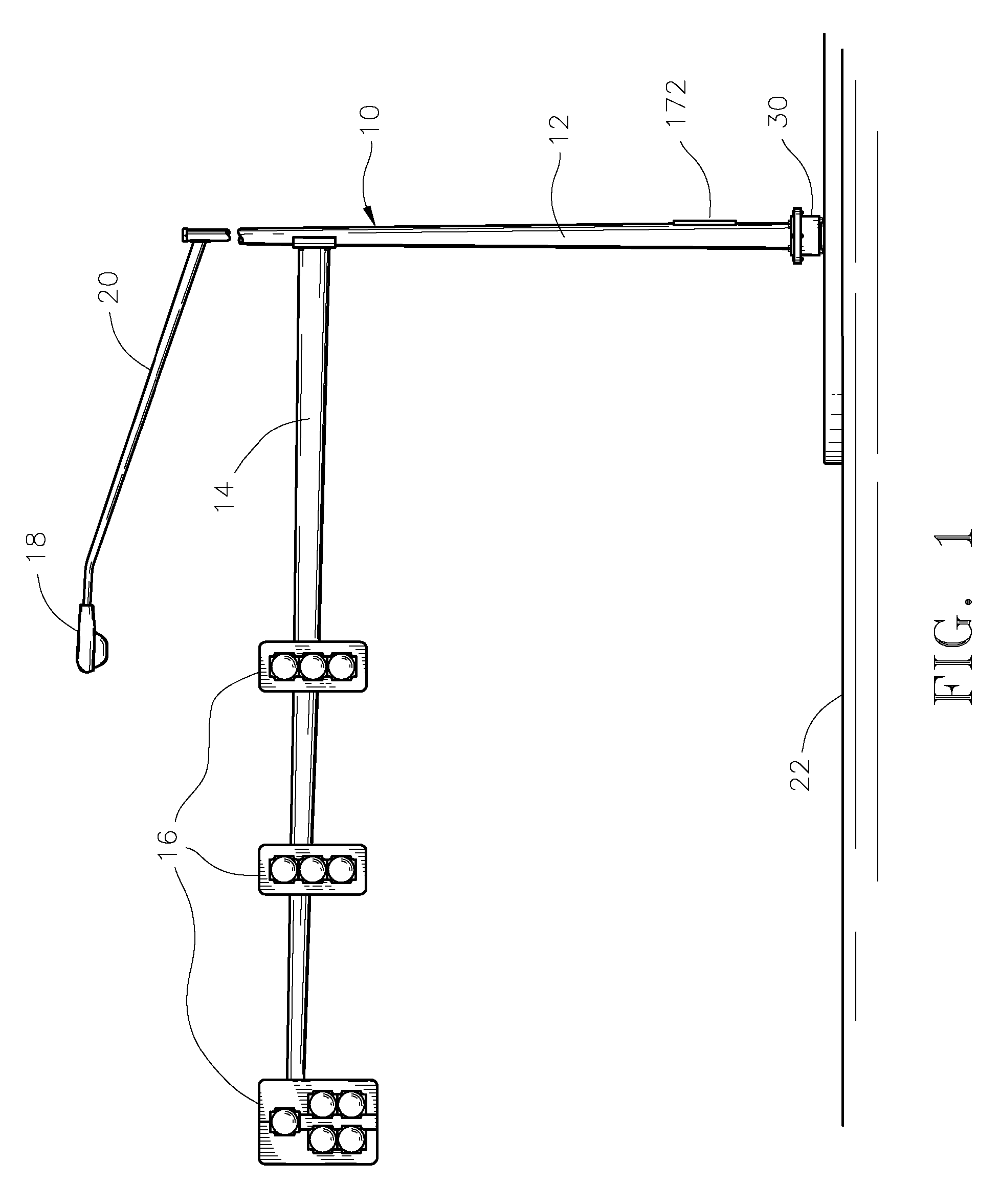 Pivot base assembly for traffic pole