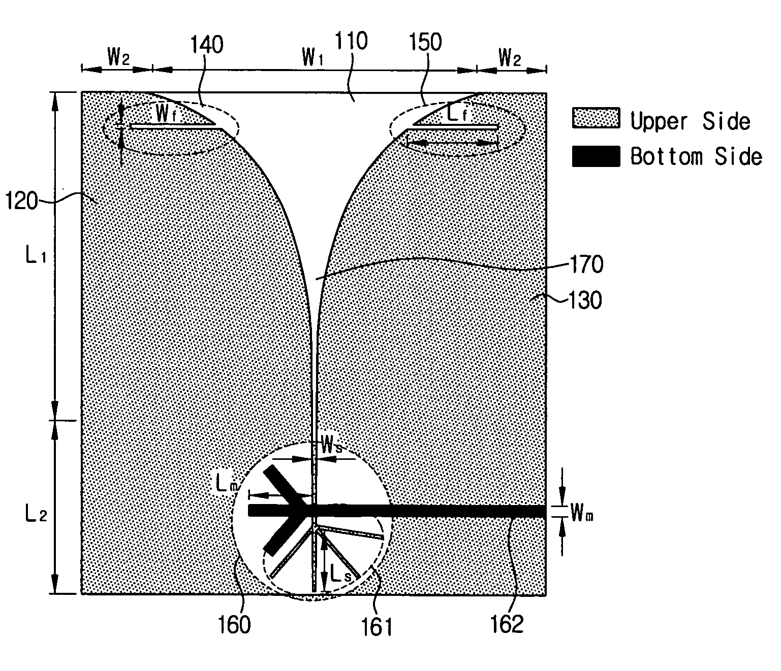 Ultra wideband antenna for filtering predetermined frequency band signal and system for receiving ultra wideband signal using the same
