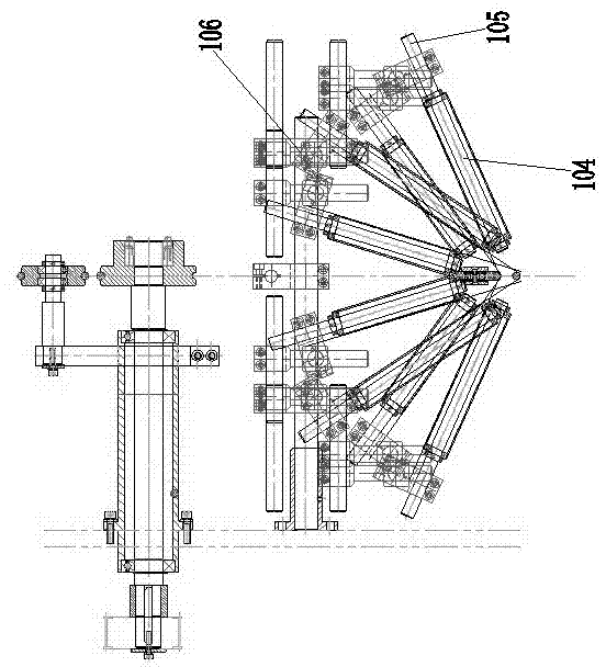 Folding mechanism and folding overturning device for pull-ups and adult pull-ups production line