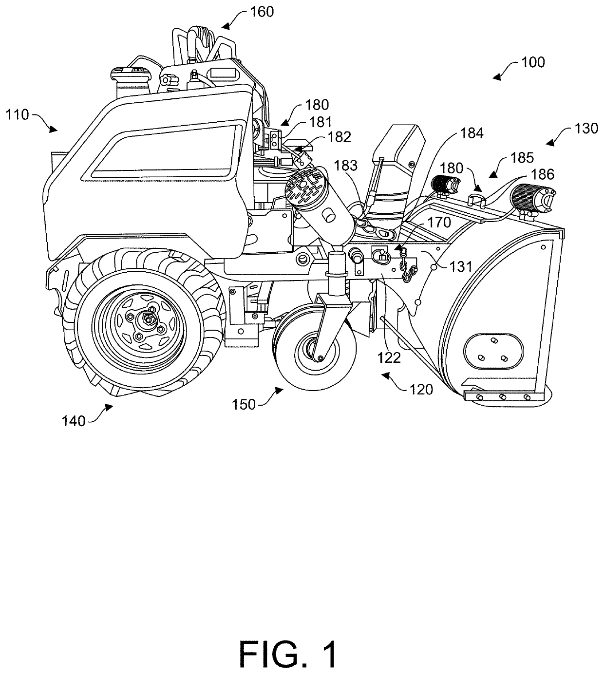 Method and apparatus for safely and quickly removing snow from narrow pedestrian and vehicular paths