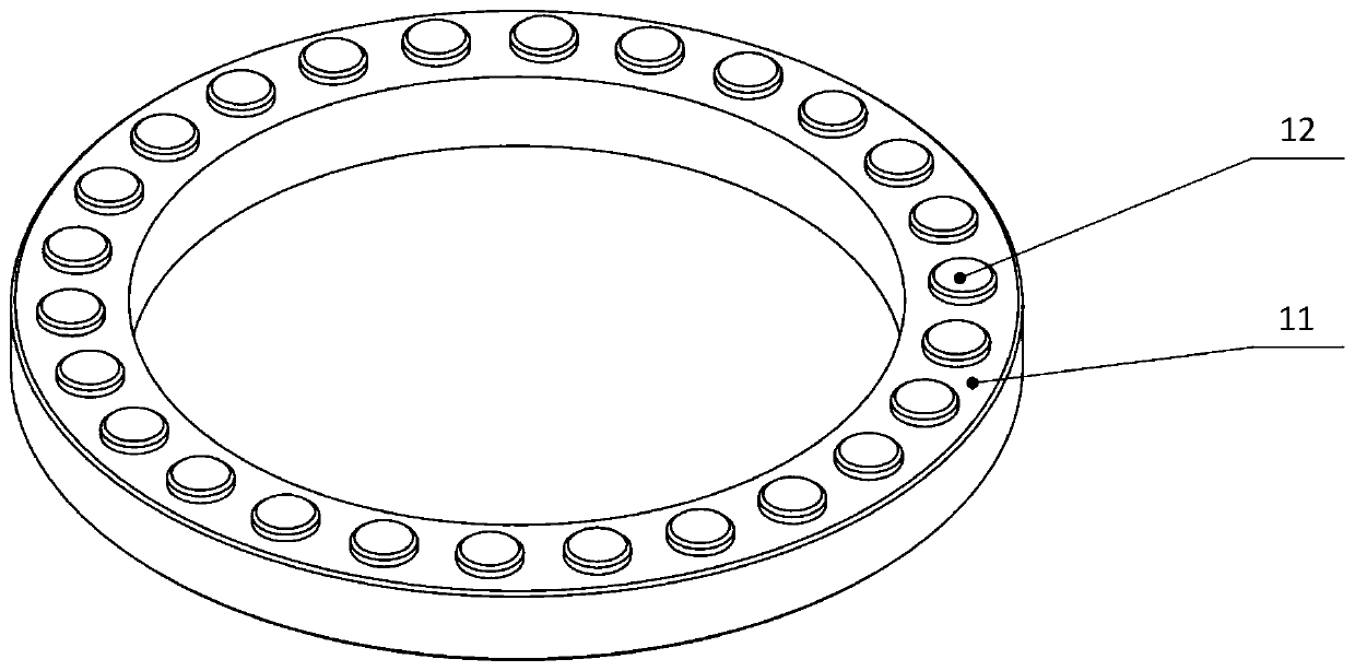 Open type diamond tilting pad thrust bearing