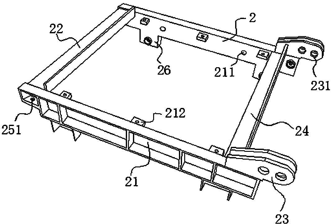 Elevator transmission frame welding and positioning device and welding method thereof