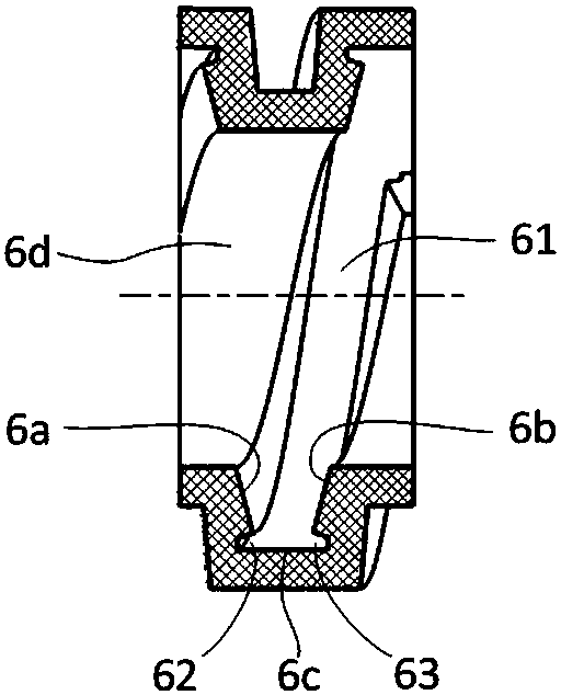 Tapered roller screw rod pair and seal structure