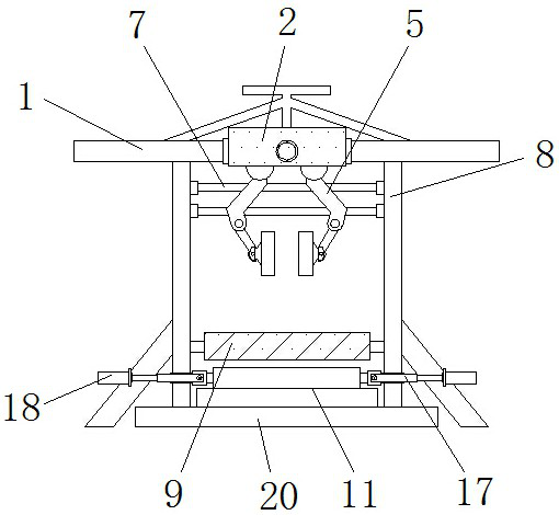 Clamping device with ash removal function and ash removal method for processing light guide diffusion plate