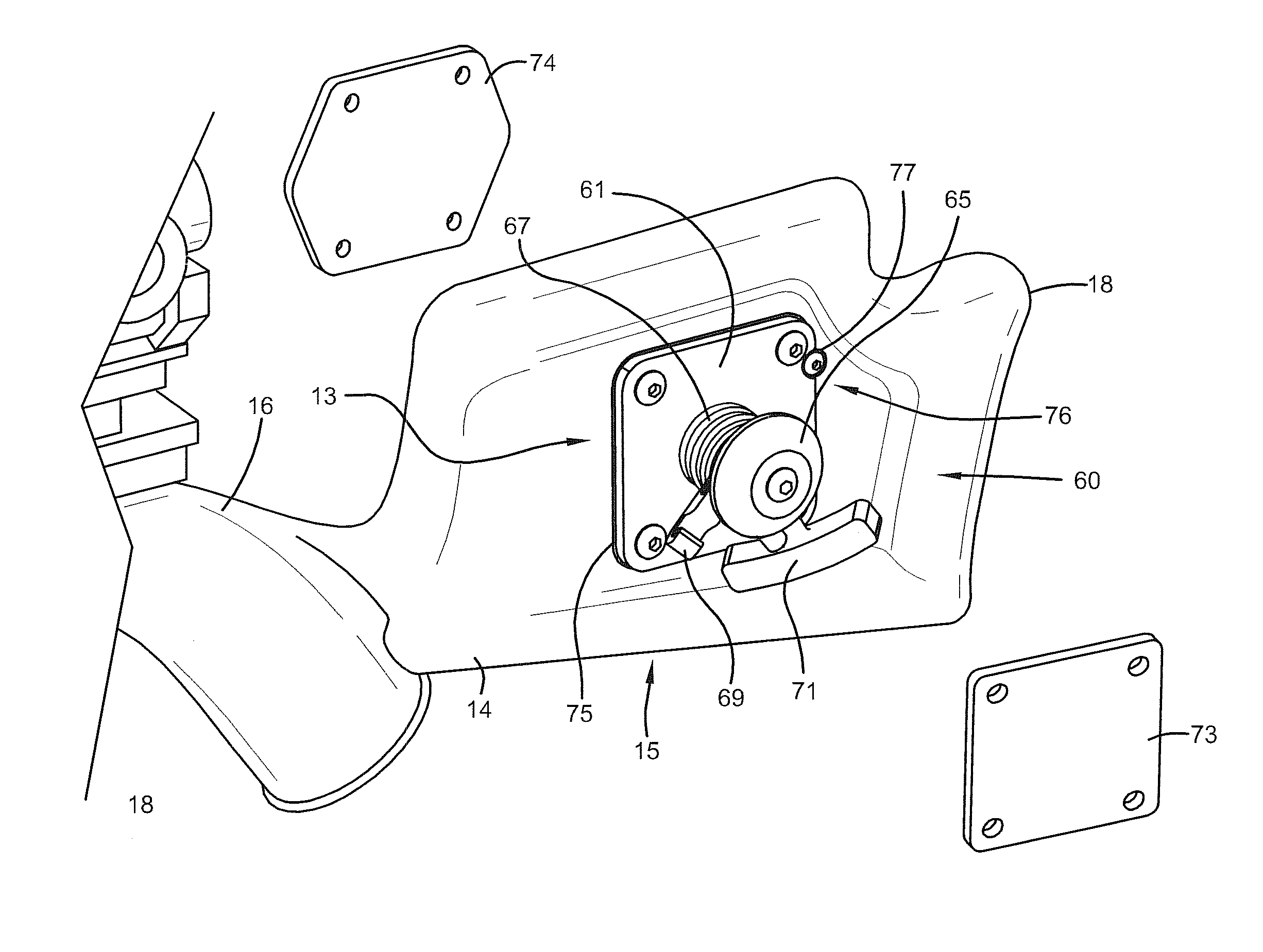 Integrated cocking device