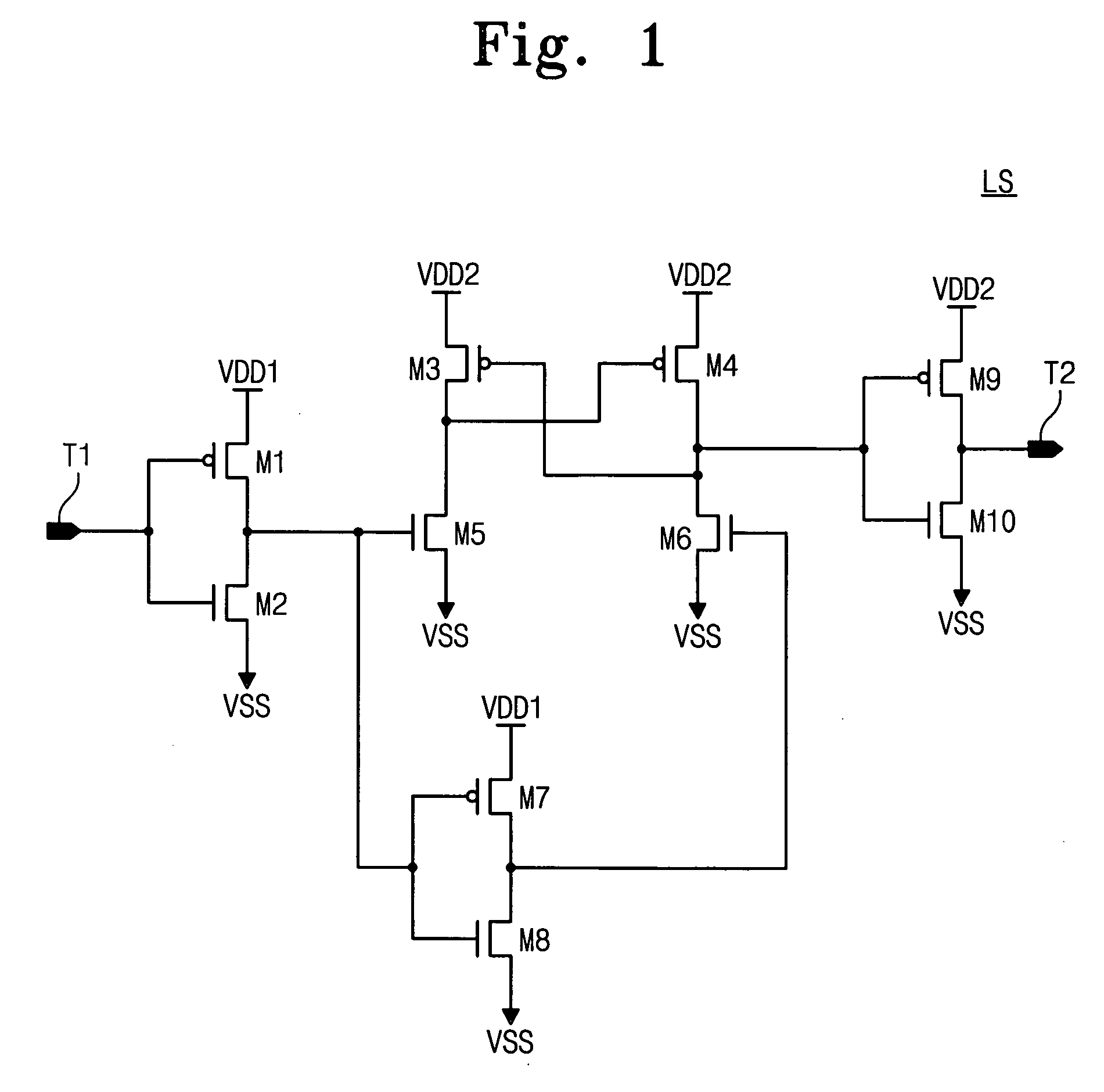Voltage conversion circuit with stable transition delay characteristic