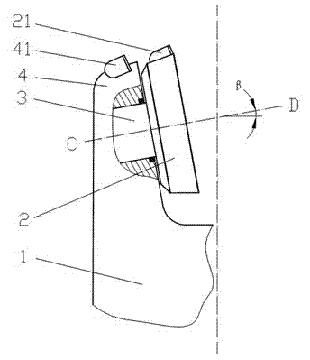 Composite drill bit with cutter blade provided with cutter disk cutting structure