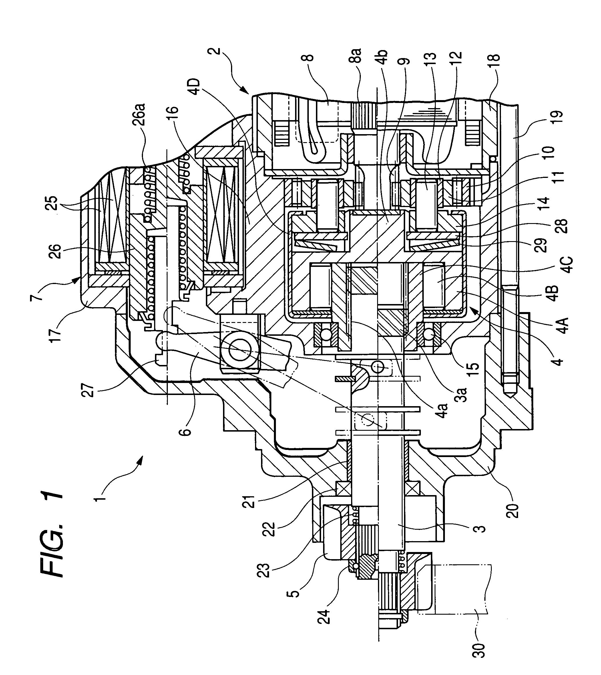 Engine starter with impact absorber