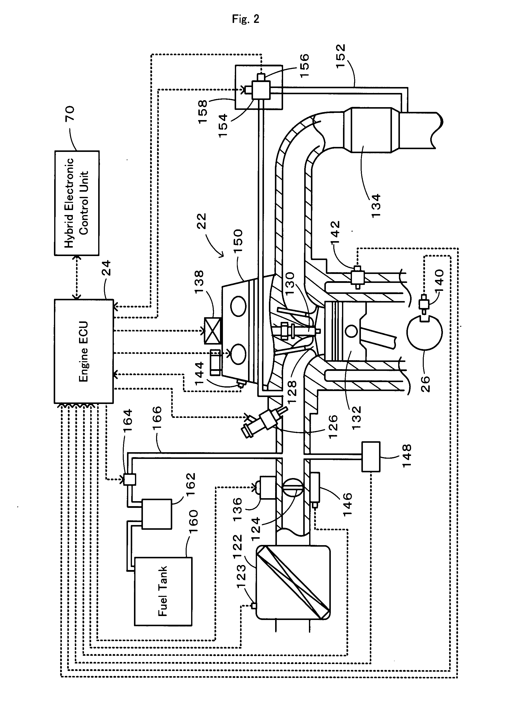 Motor Vehicle and Control Method of Internal Combustion Engine