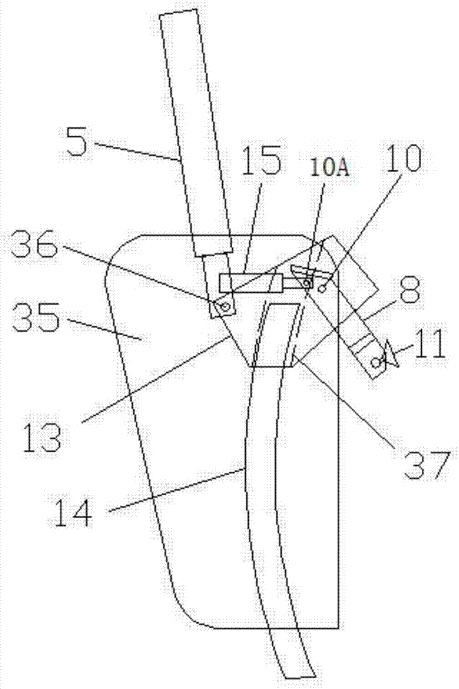 Shutter vehicle shutter-turning mechanism and lifting transmission system comprising same