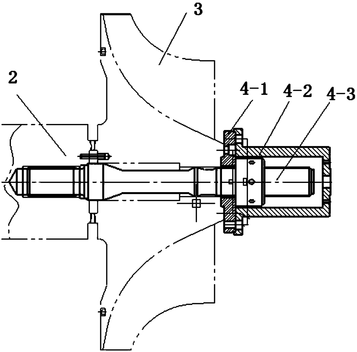 High-speed dynamic balancing method and device for assembled compressor rotor