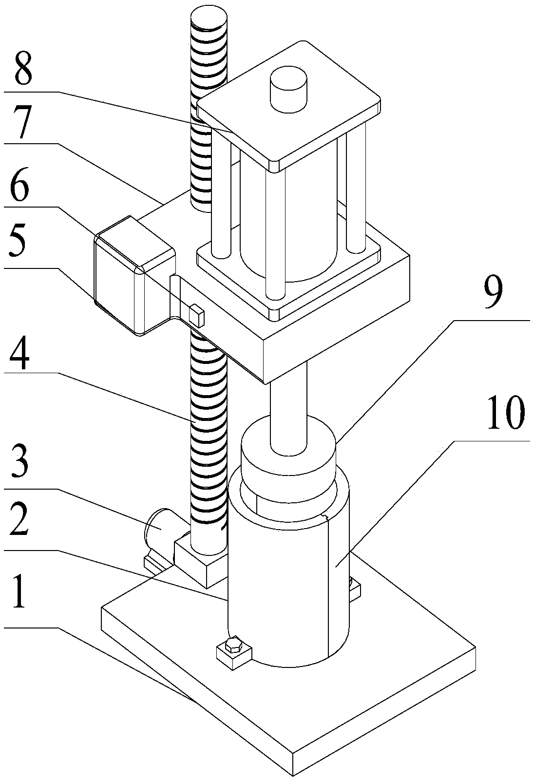 Automatic compaction device for rock test pieces