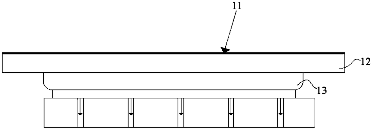 Chip package structure and manufacturing method thereof, electrostatic powder coating device