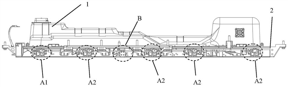 Quick-change power battery installation system, locking method, unlocking method and electric vehicle