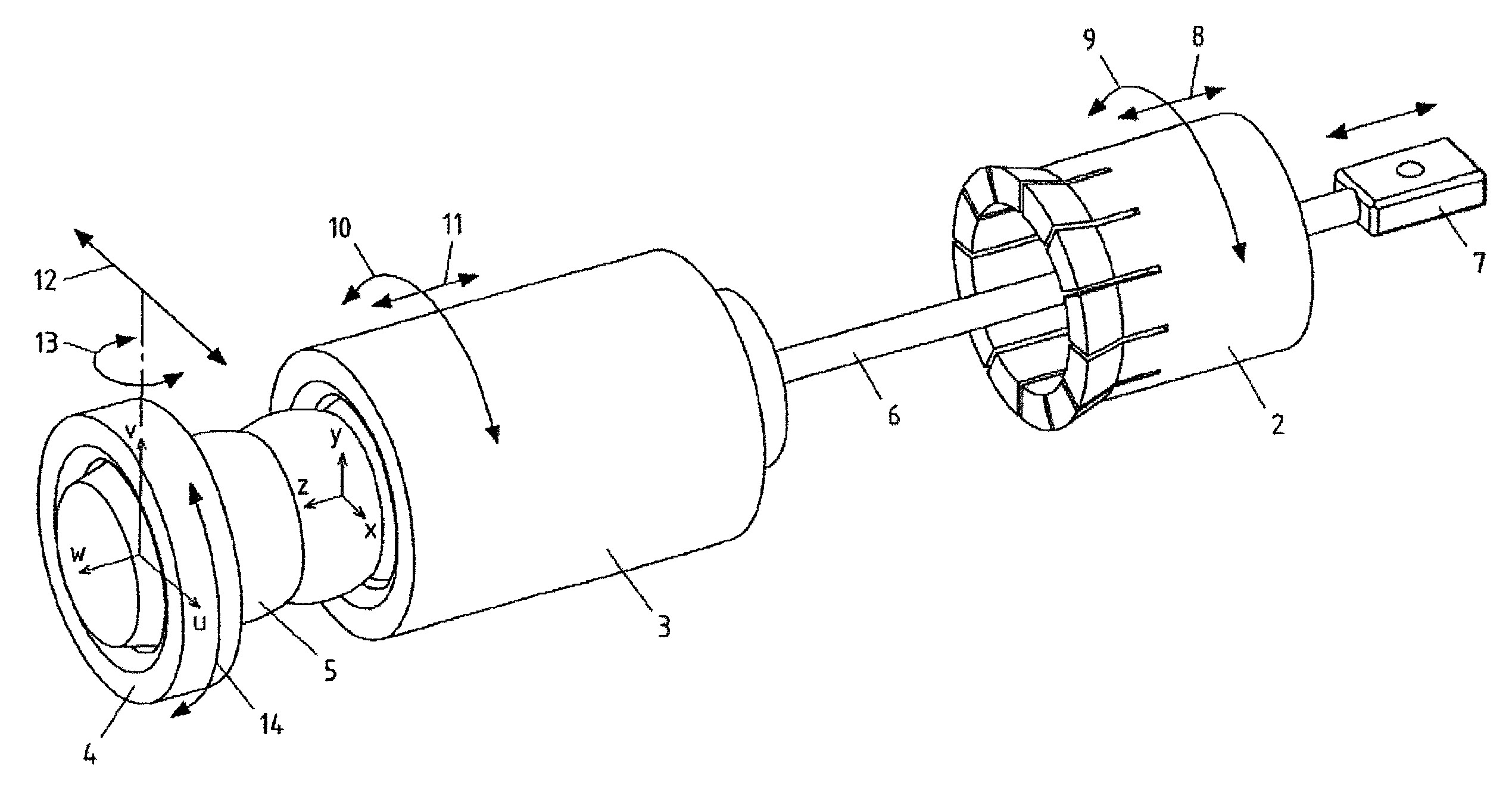 Device for the free forming and bending of longitudinal profiles, particularly pipes, and a combined device for free forming and bending as well as draw-bending longitudinal profiles, particularly pipes