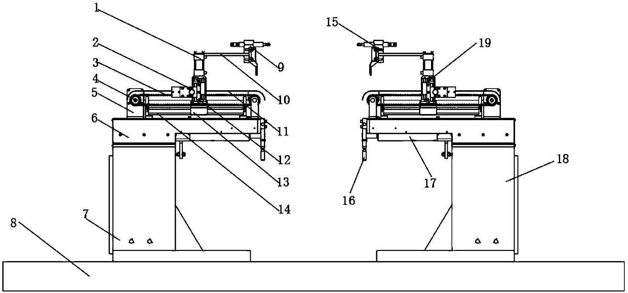 Quick welding butt-joint device of circuit boards for computer communication engineering