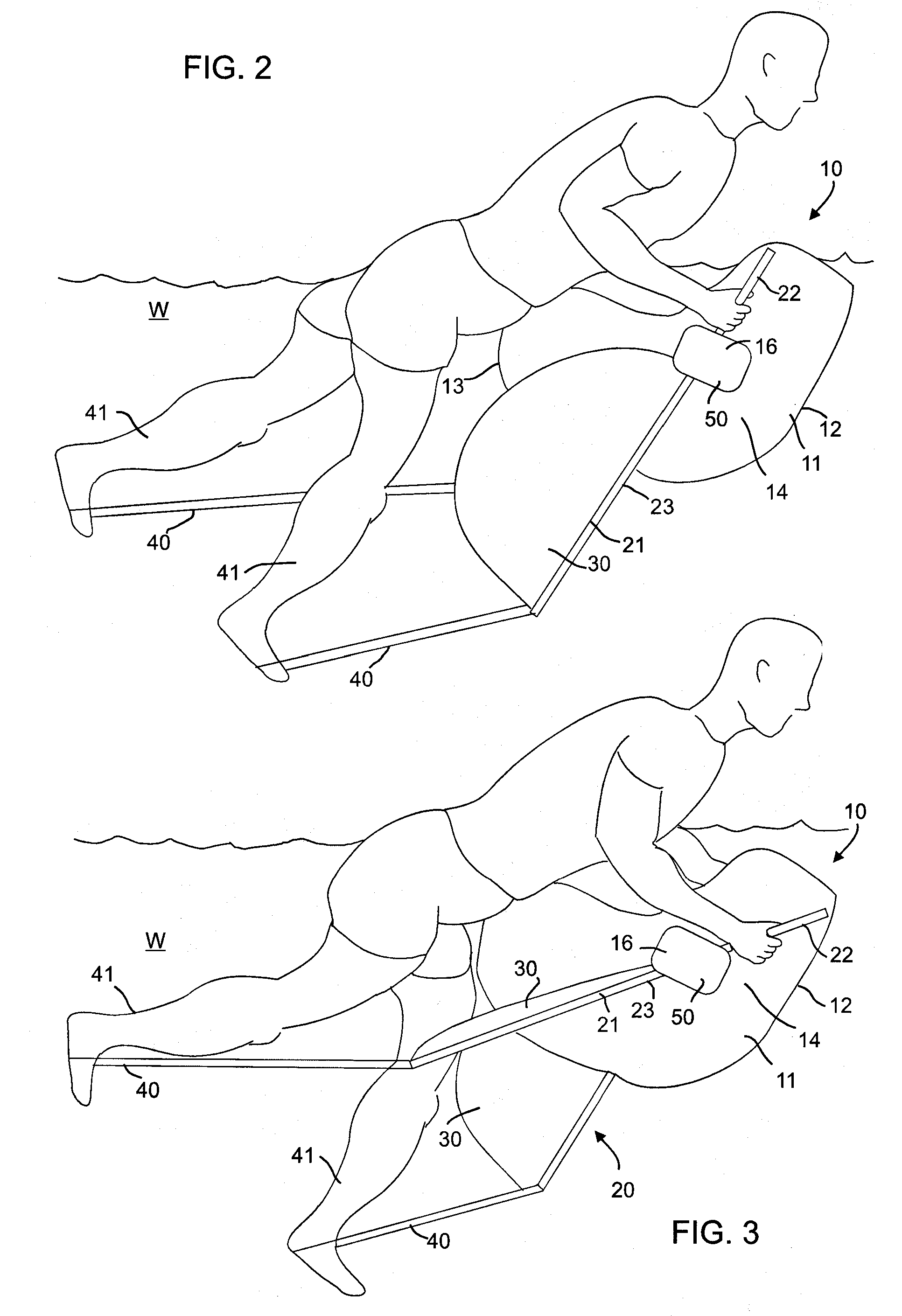 Manually Propelled Personal Floatation Device
