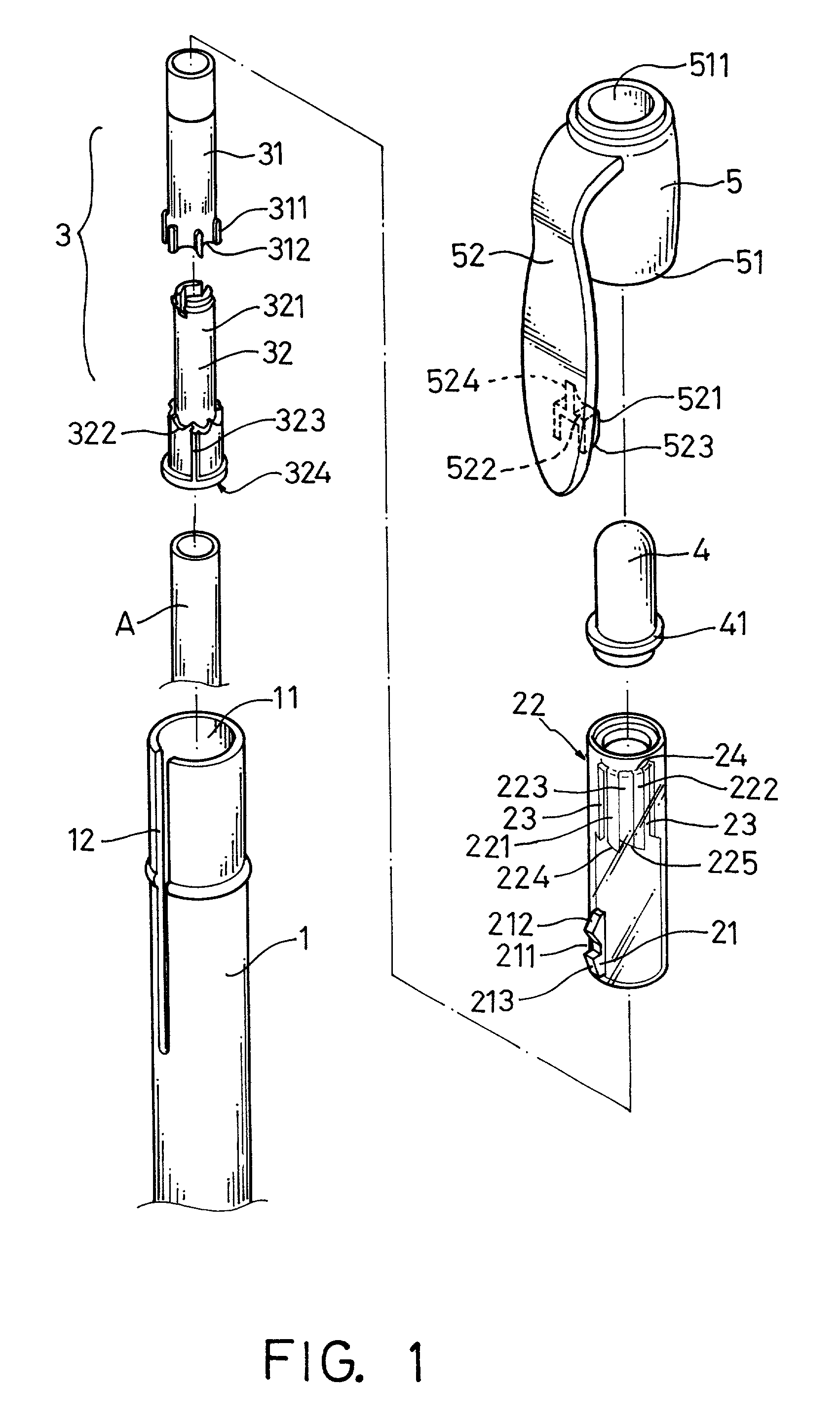 Pressing device for a pen