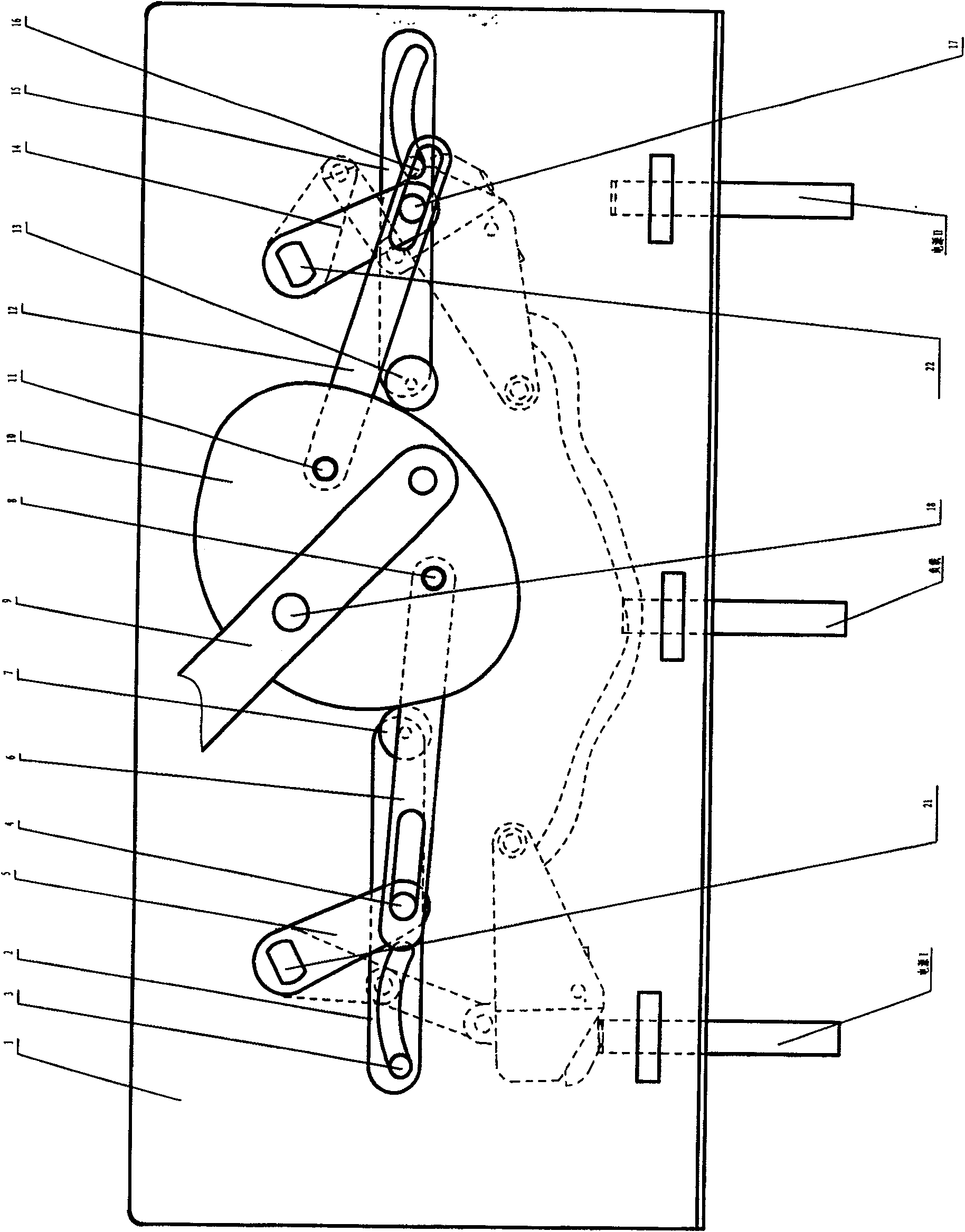 Three position type hand operate mechanism for automatic changing switch appliance