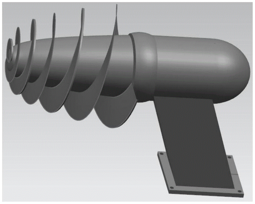 Equiangular spiral water turbine generating power through tidal current energy