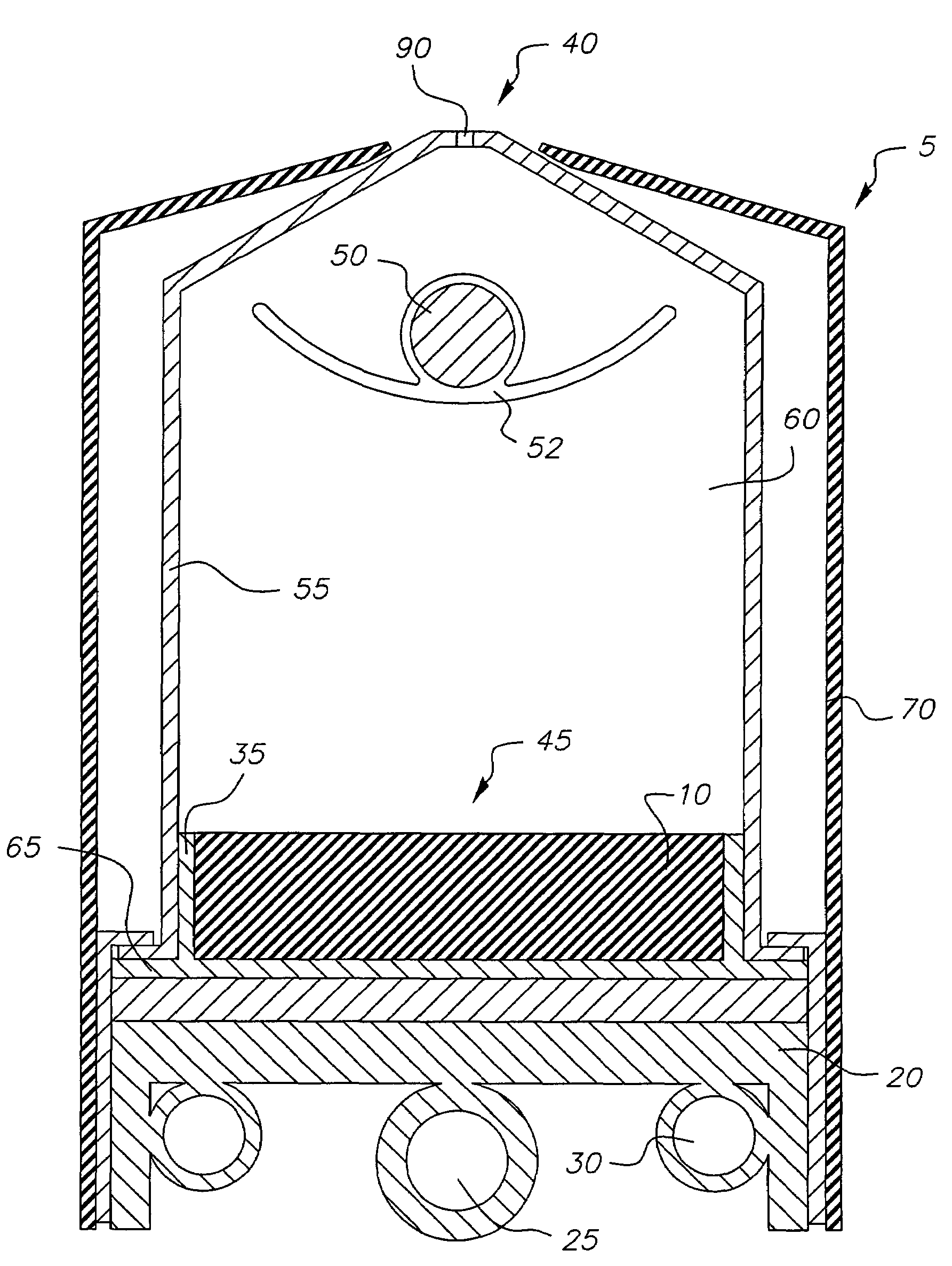 Method for coating an organic layer onto a substrate in a vacuum chamber