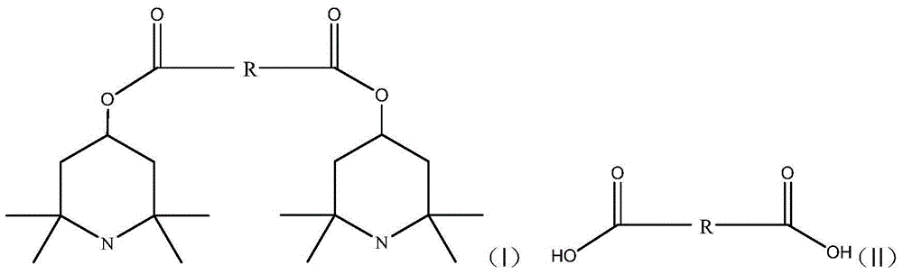 Light stabilizer intermediate 2,2,6,6-tetramethyl-4-piperidine ester compound and preparation method thereof