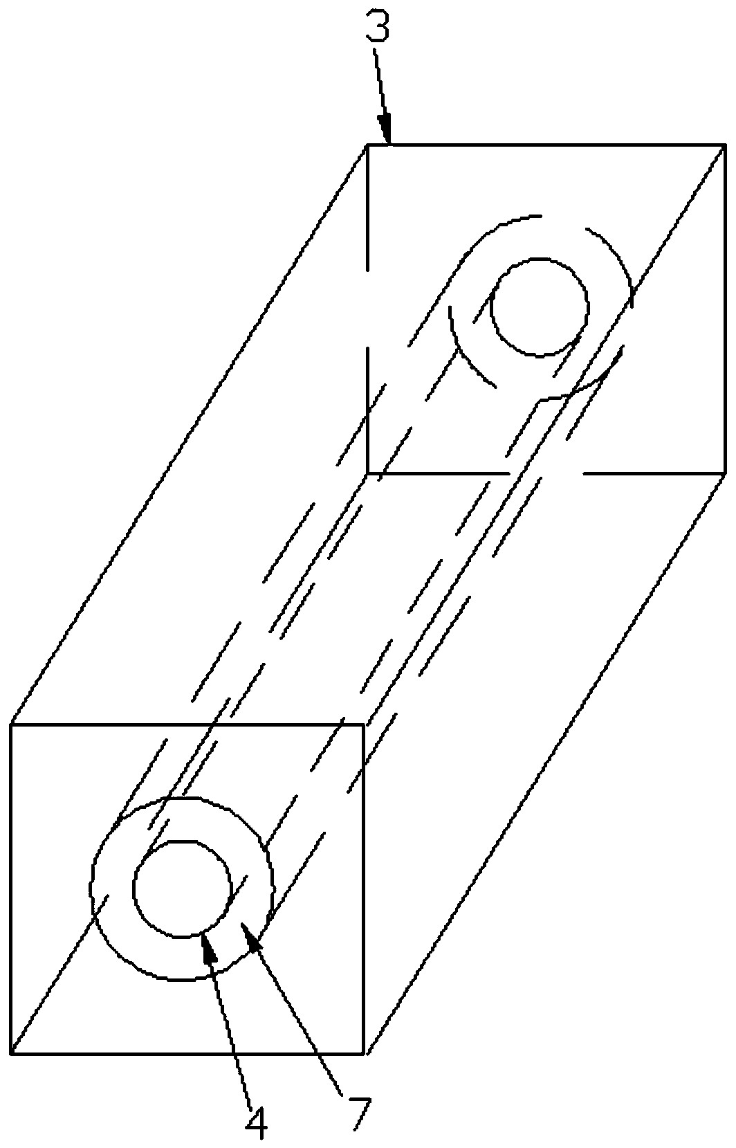 Material processing stress online removing and straightening cutting-off process