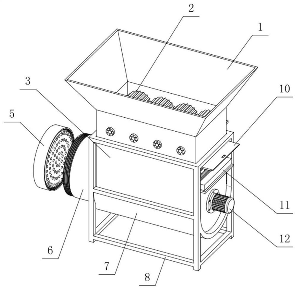 Mixing unloader for feed production