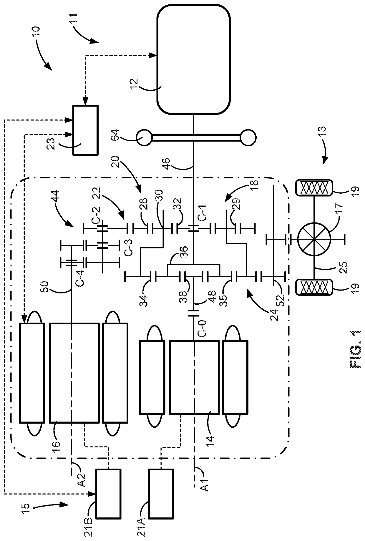 Battery pack voltage-switching systems and control logic for multi-pack electric-drive motor vehicles