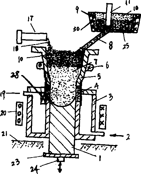 Process for producing hard phase strengthened metal base composite material
