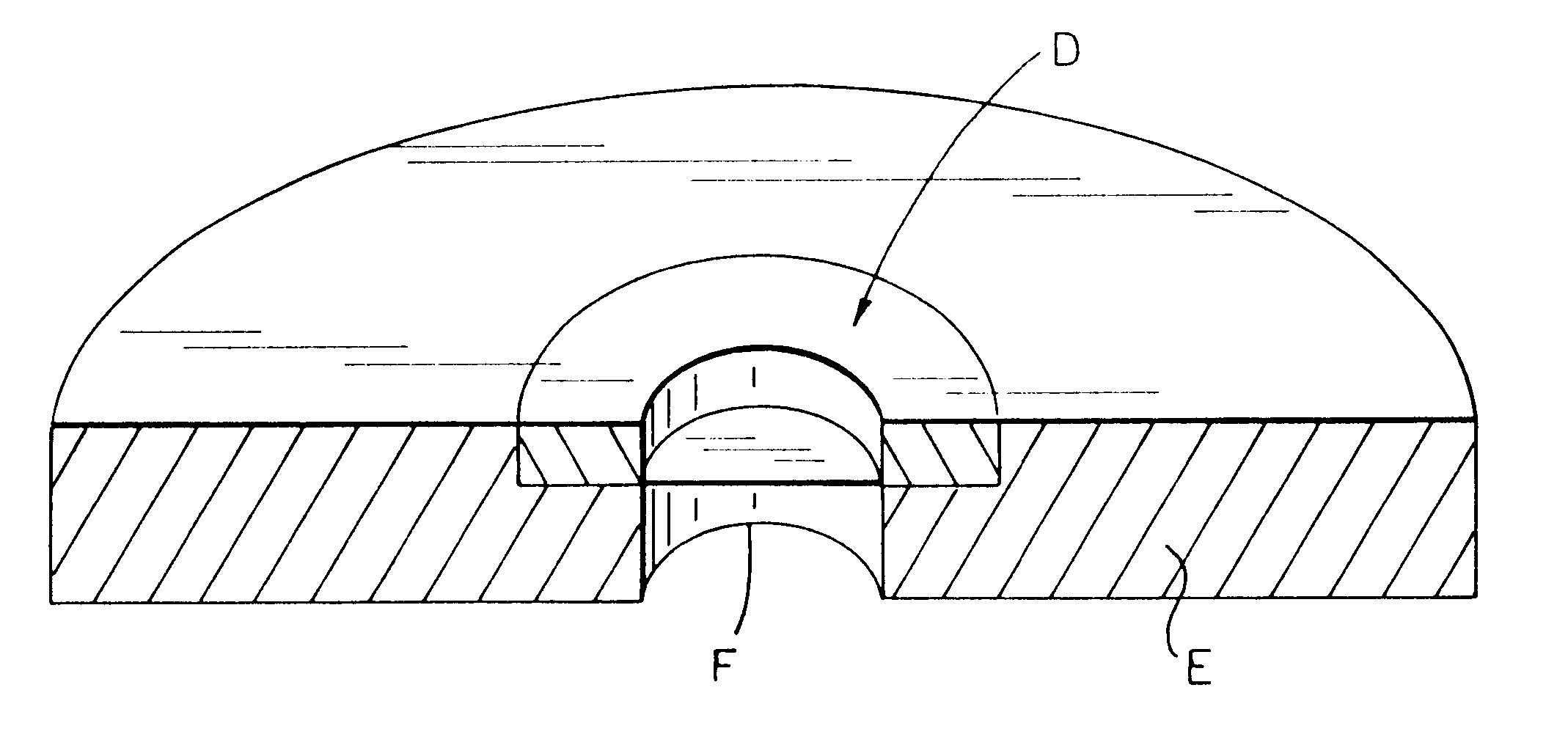 Safety valve element for capacitor and capacitor case lid with safety valves