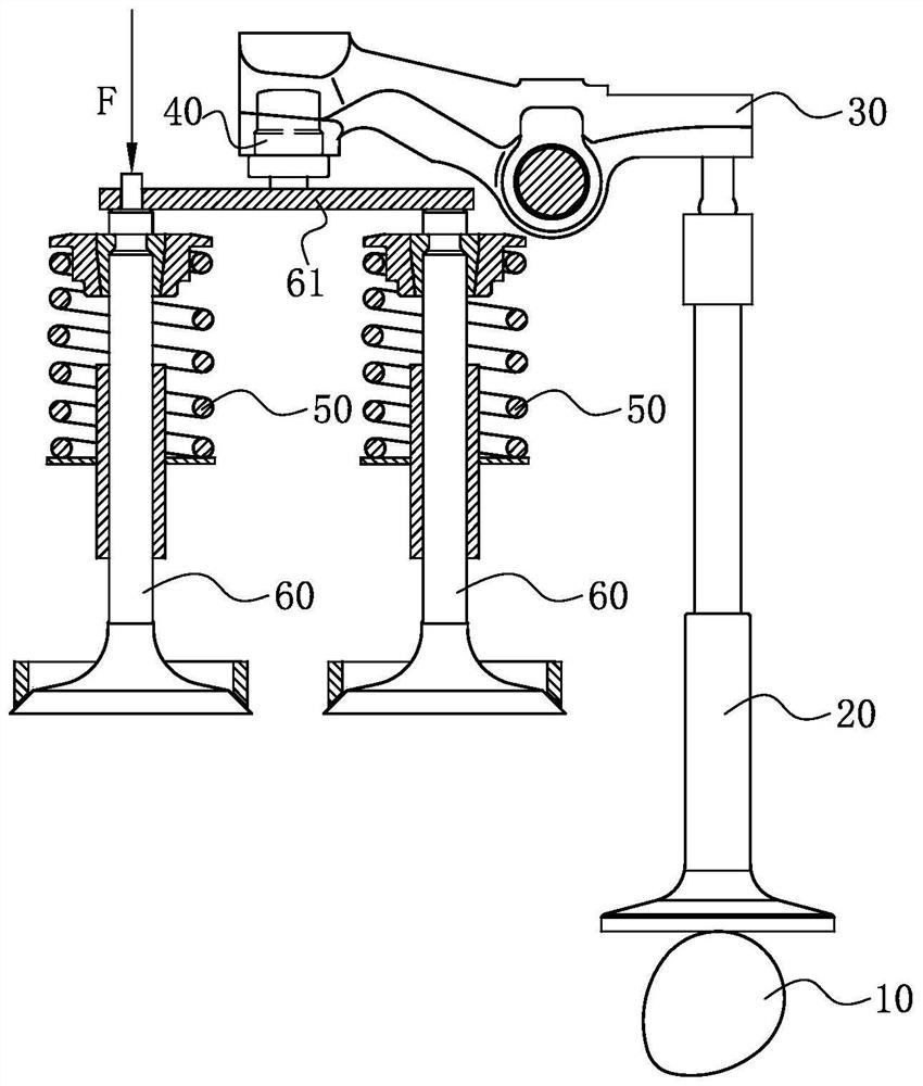Hydraulic tappet and compression release type engine in-cylinder braking system