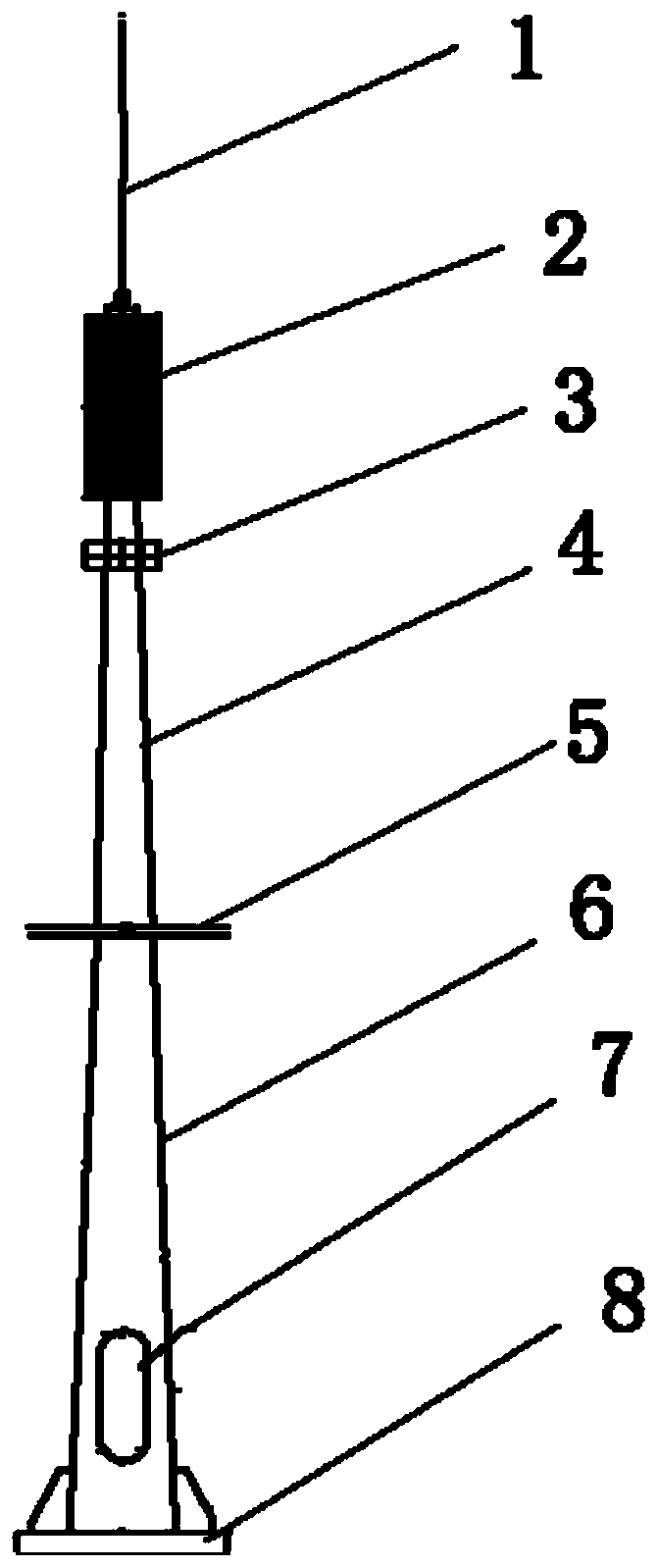 Twenty-meter landscaping light pole for wireless communication