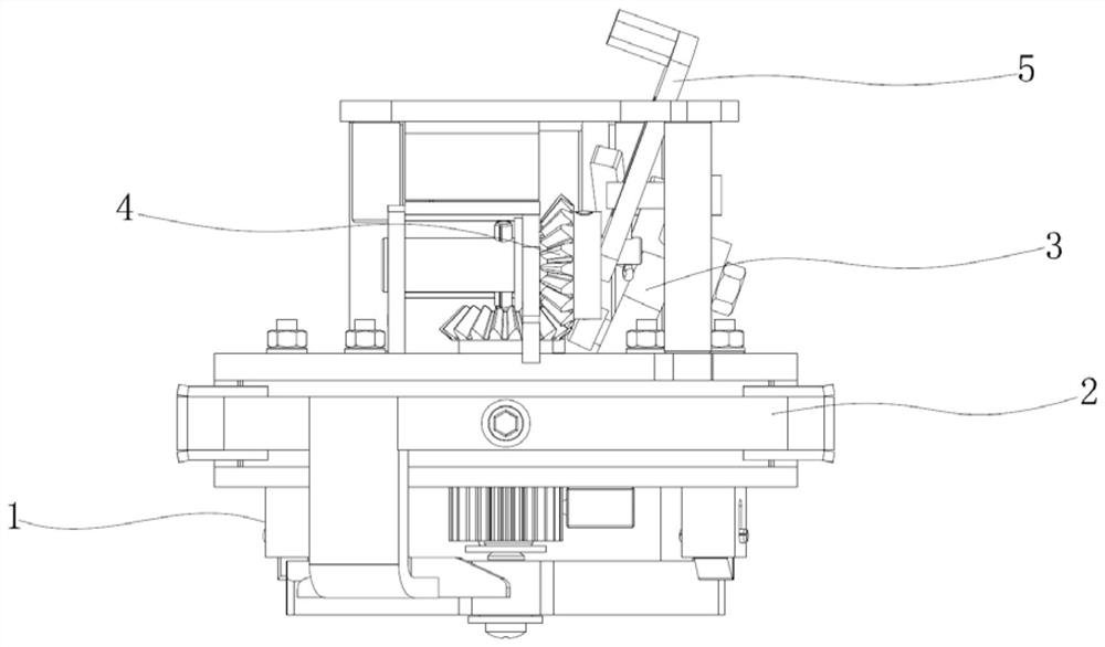 Automatic disassembling and assembling clamp suitable for container middle lock