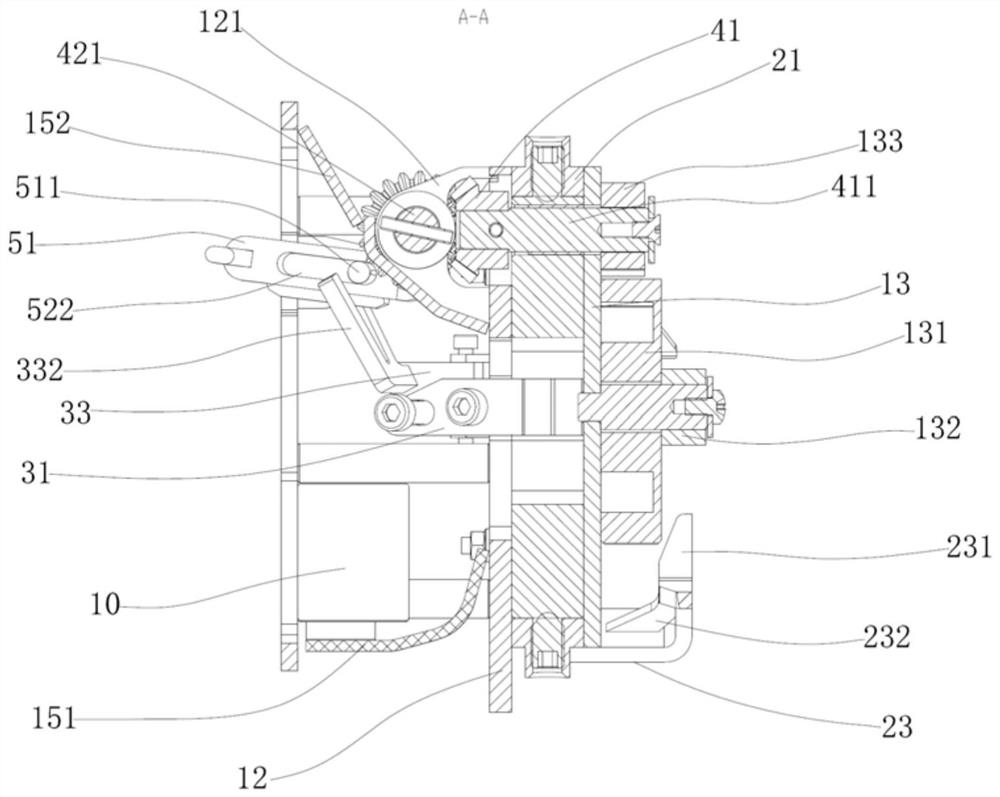 Automatic disassembling and assembling clamp suitable for container middle lock