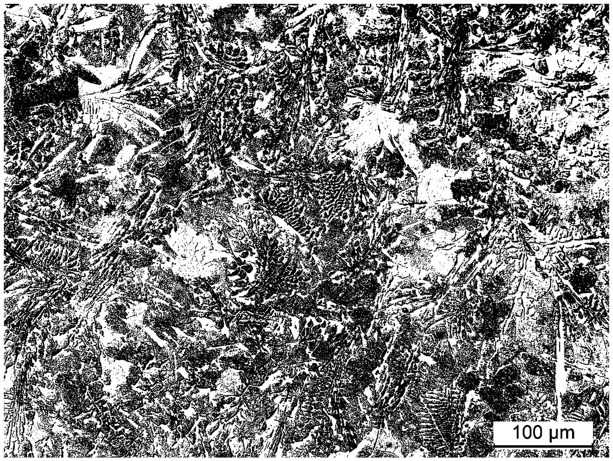 Erbium nitrate toughening high-hard alloy and casting and heat treatment method thereof