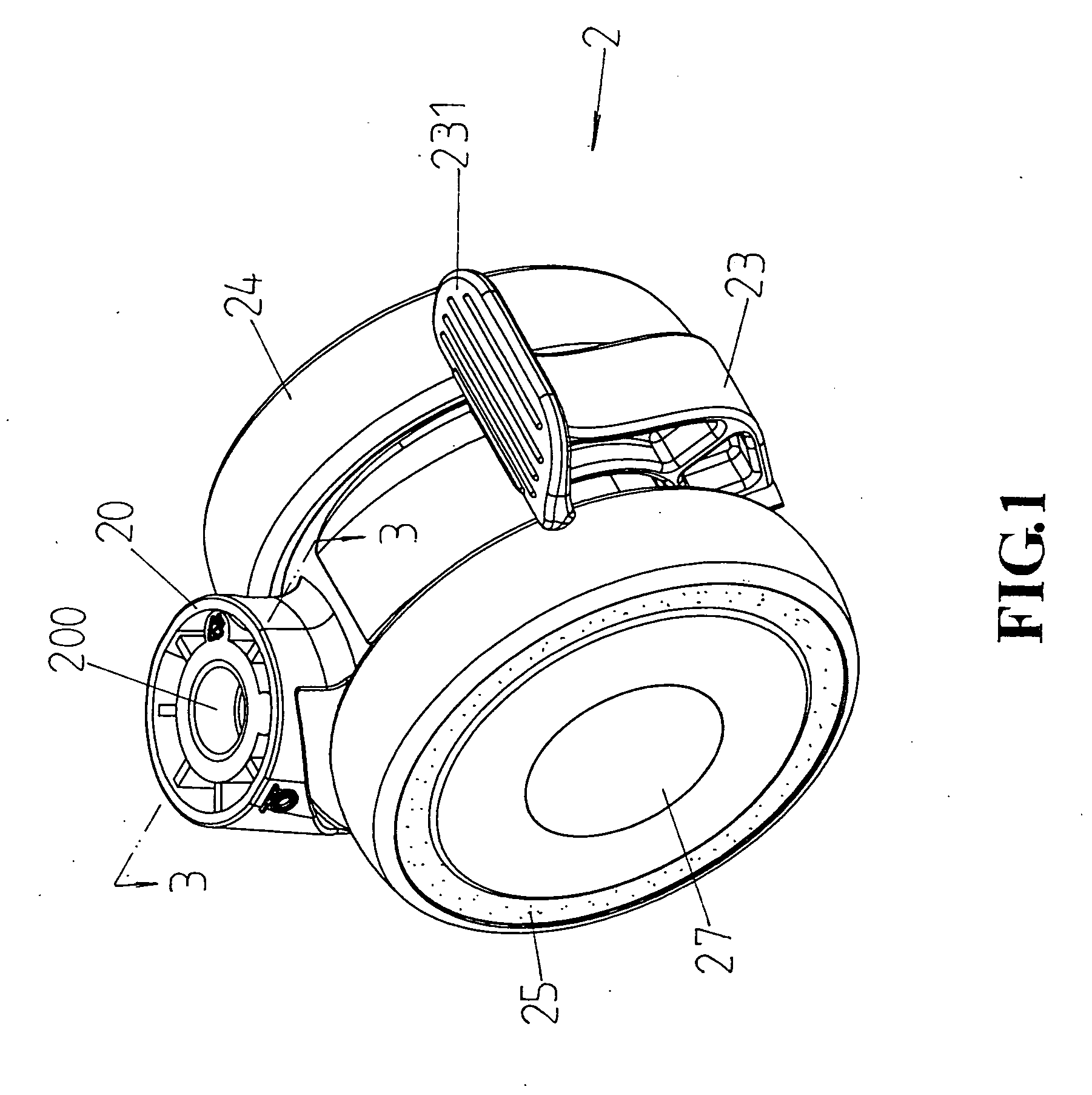 Castor having efficiently locking function