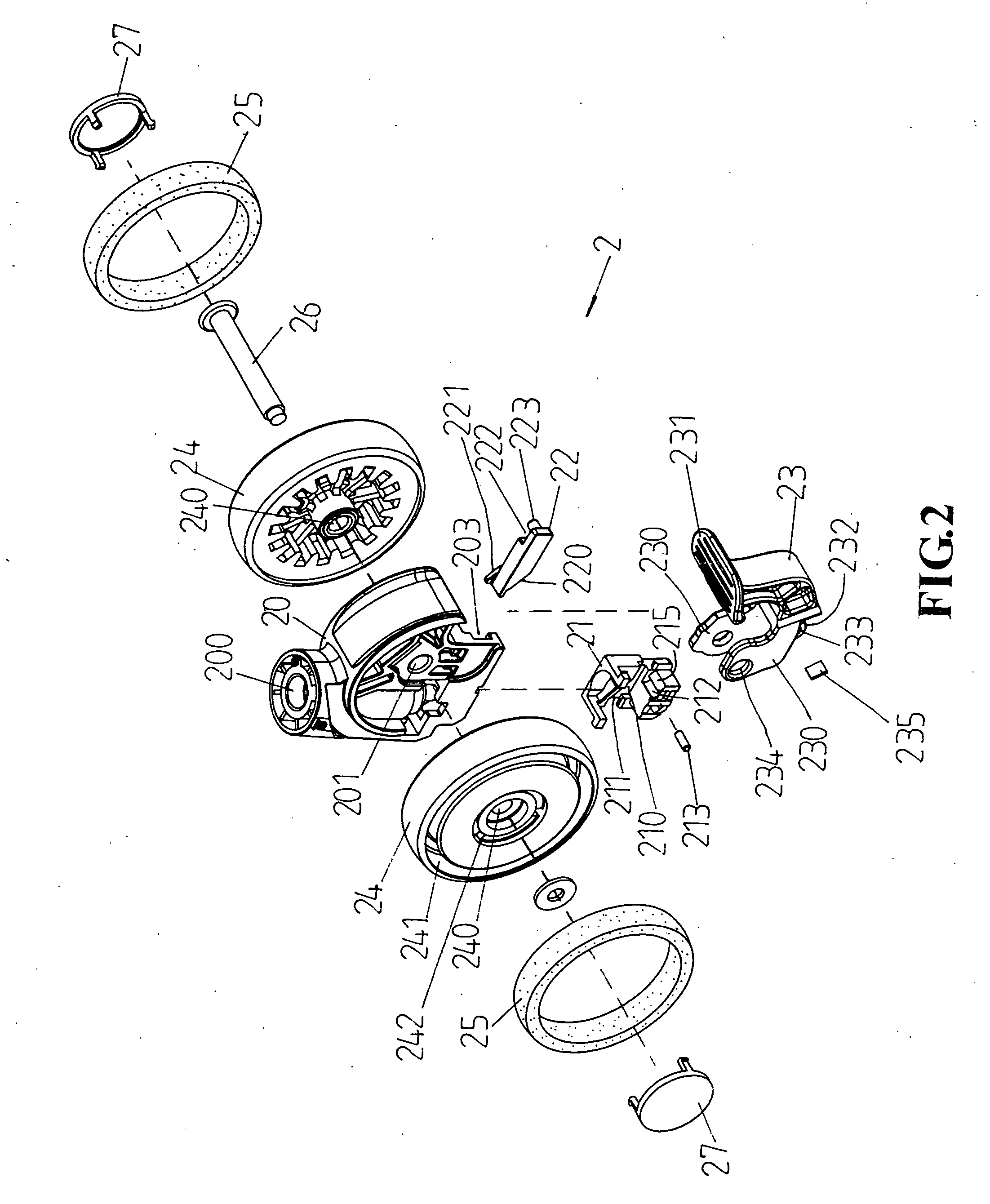 Castor having efficiently locking function